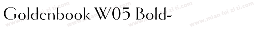 Goldenbook W05 Bold字体转换